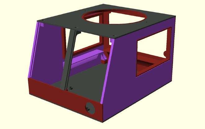 3D design of the case for the PSU